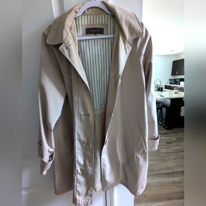 Liz Claiborne trench coat with detachable hoodie L/XL